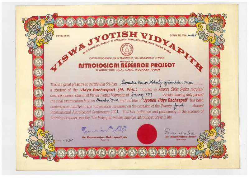 Jyotish Vidhya Bachaspati